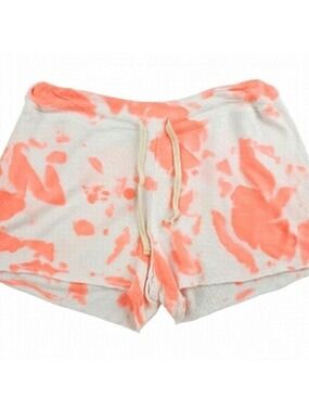 SUNDRY sweat shorts pop peach tiedye drawstring terry NR-V1-G13TD16 size M